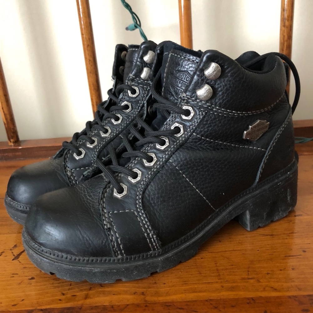 Harley Davidson Lace Up moto boots 84240 Tyler